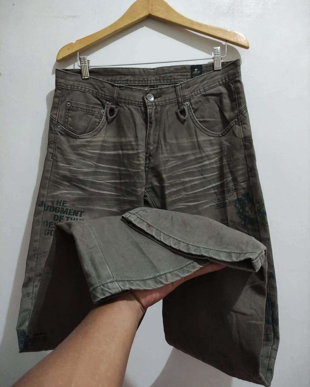 semanticdesign Rare Tattoo Semantic Design gun graphic bootcut jeans Size US 32 / EU 48 - 15 Thumbnail