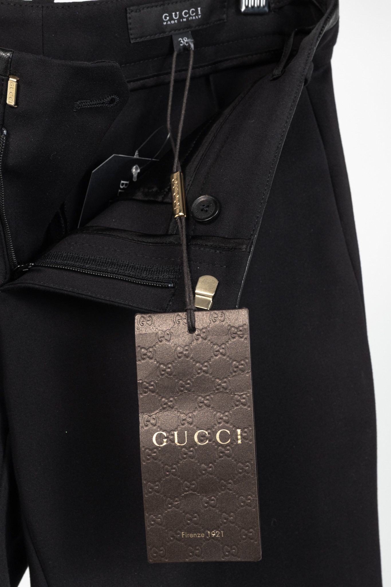 Gucci Gucci PF/13 Cotton-Blend Leather-Trim Cropped Riding Pants Size 26" / US 2 / IT 38 - 10 Thumbnail
