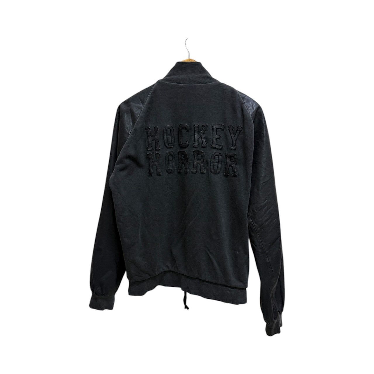 Dsquared2 Ds Quared 2 Horror Hcokey Sleeve Leather Bomber Jacket Size US M / EU 48-50 / 2 - 1 Thumbnail