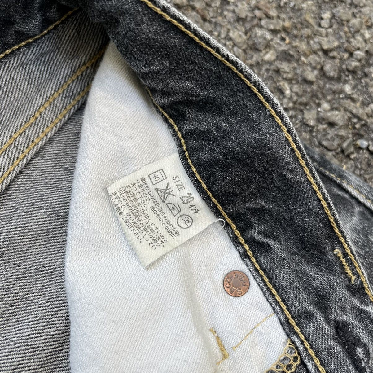 Levi's Vintage Levi’s 502 Black Faded Distressed Denim Jeans Pants Size US 29 - 9 Thumbnail