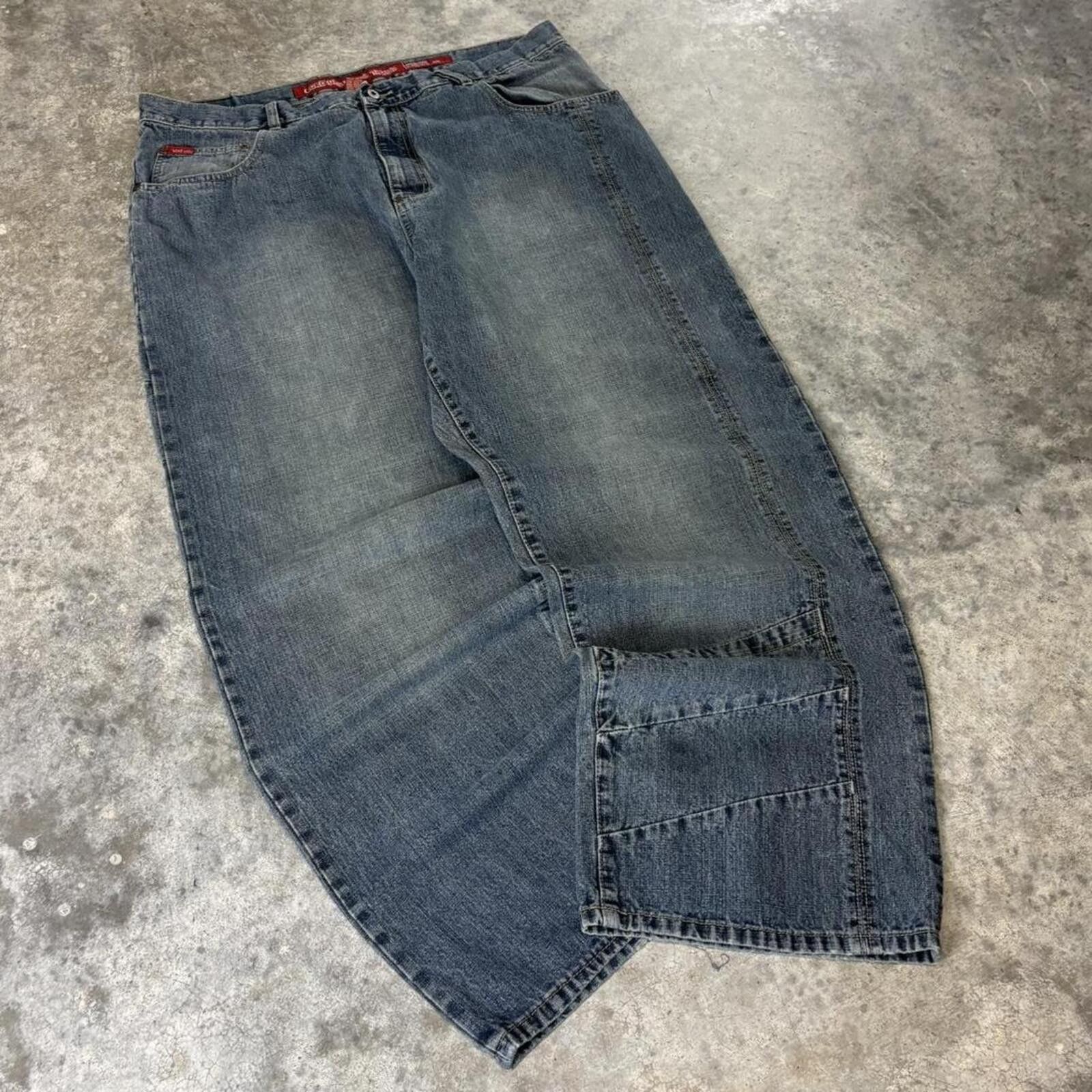 Ecko Unltd. Ecko Unltd Y2K Wide Leg Baggy Gothic Alternative Jeans Size US 38 / EU 54 - 4 Thumbnail