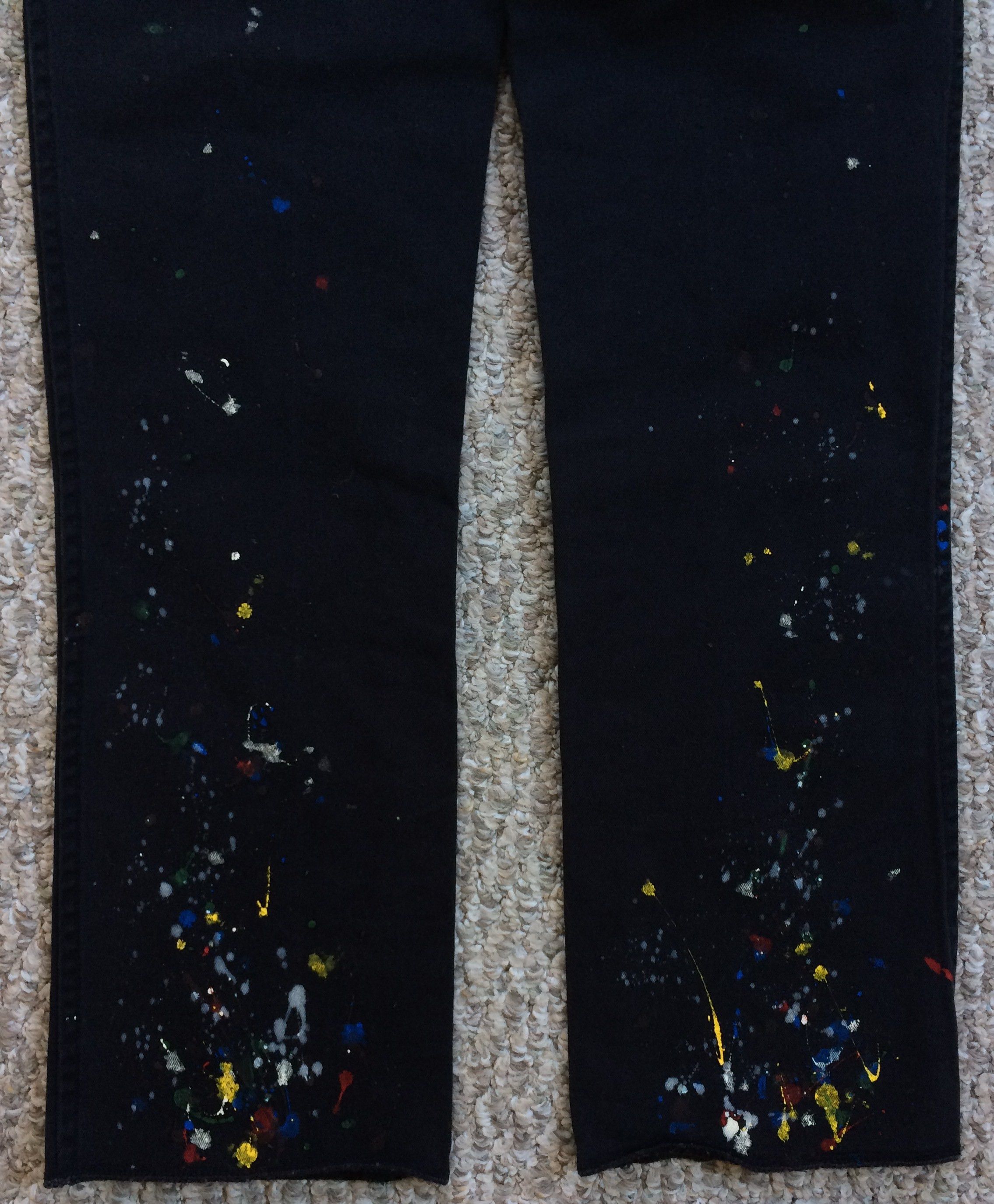 Number (N)ine FW08 Number (N)ine Painted Pants Size US 30 / EU 46 - 6 Thumbnail
