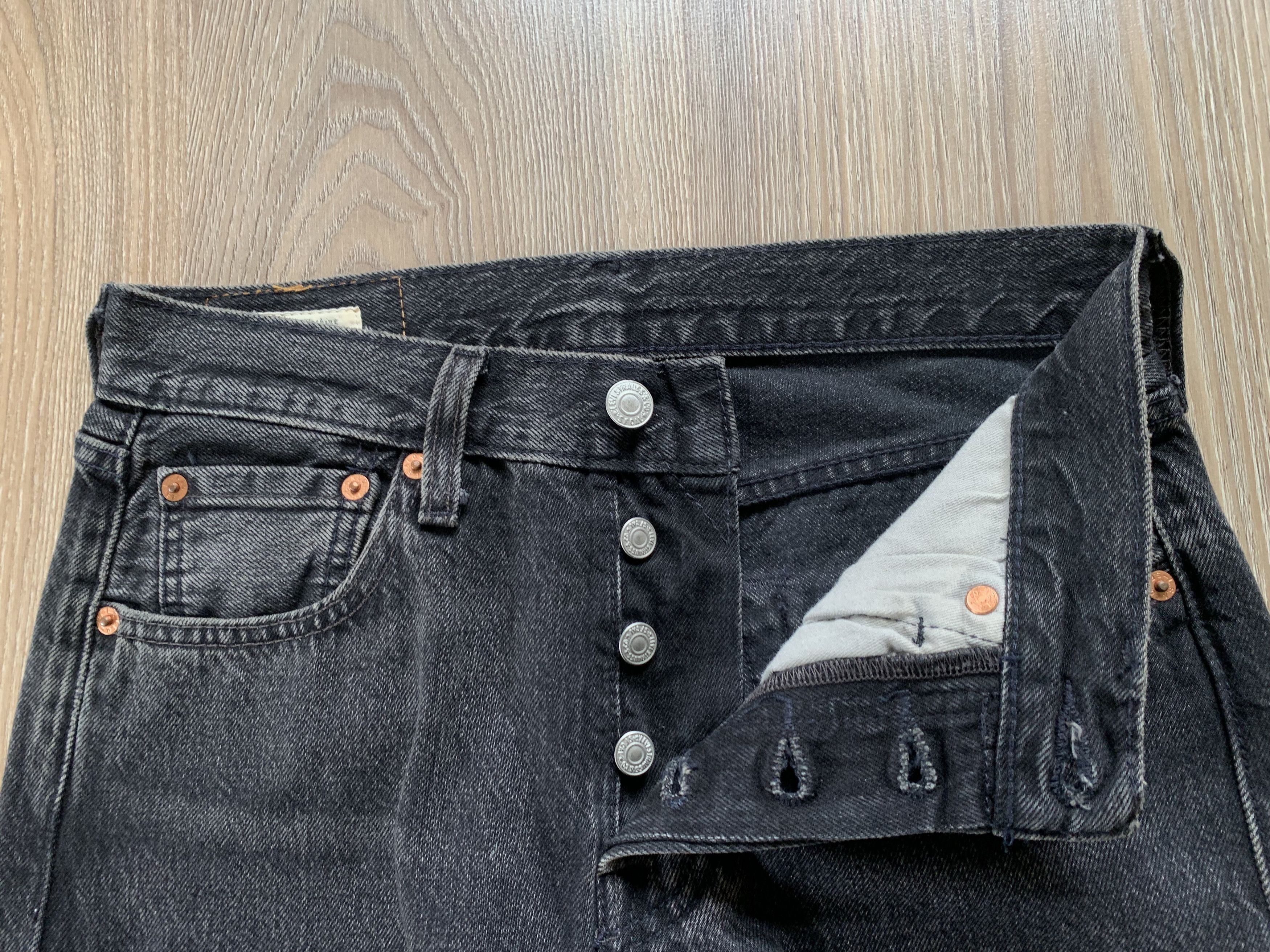 Levi's Levi's Premium 501 Dark Grey Jeans Size US 26 / EU 42 - 5 Thumbnail