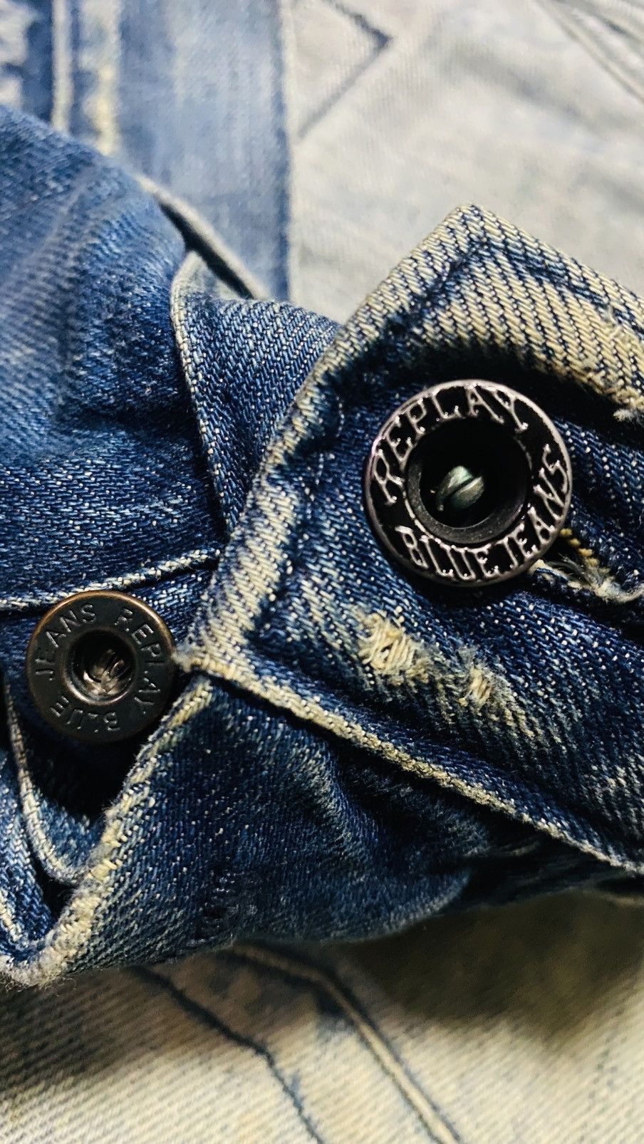 Vintage 💥VINTAGE JEANS💥REPLAY FLARE MADE IN TUNISIA💥 Size US 34 / EU 50 - 22 Thumbnail
