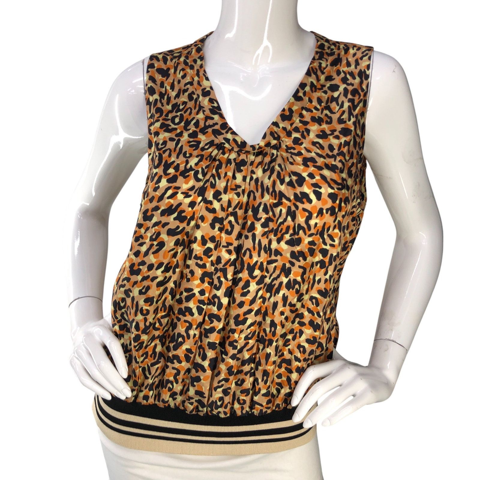 Dries Van Noten Dries Van Noten Size 42 US 10 Top Animal Print Elastic Waist Size L / US 10 / IT 46 - 11 Thumbnail