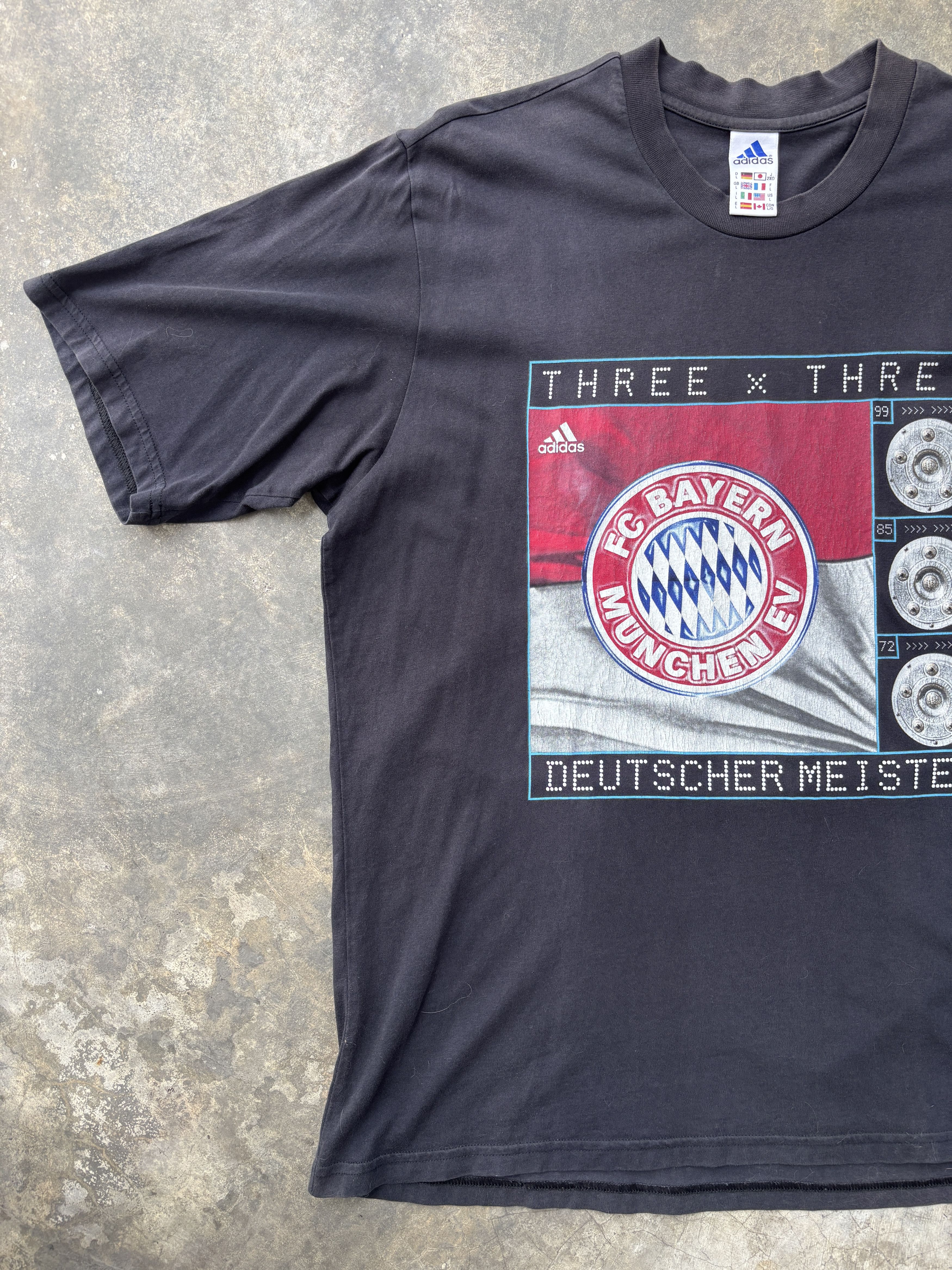 Adidas Adidas Bayern Munich DeutscherMeister Vintage Football Shirt Size US L / EU 52-54 / 3 - 3 Thumbnail