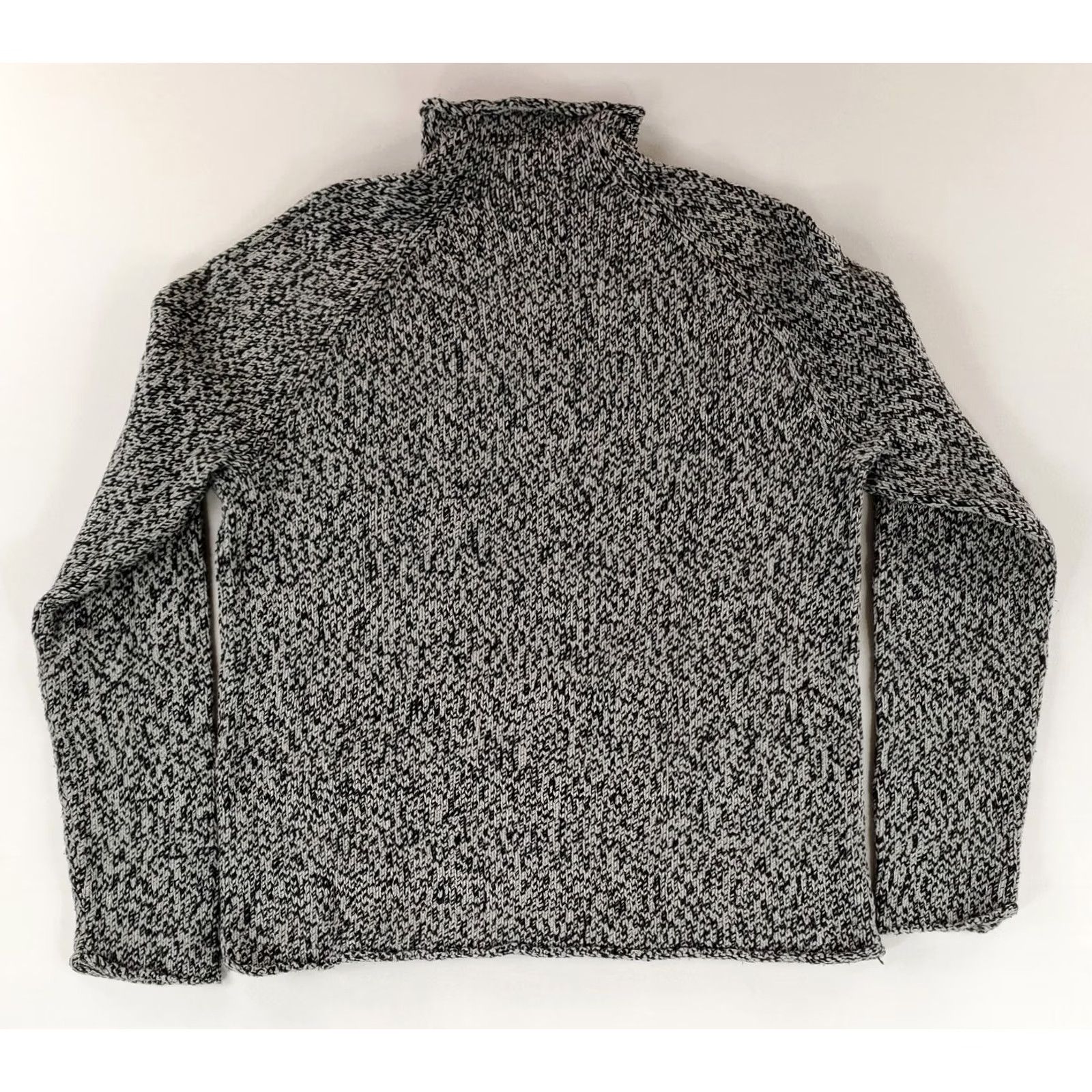 J.Crew J.CREW Sweater Roll Neck Cotton Salt Pepper Marble Black Gray Mens M Sweatshirt Pullover Black Gray Cotton Mens M Size US M / EU 48-50 / 2 - 4 Thumbnail