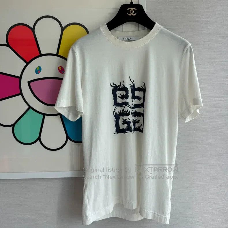 Givenchy Givenchy Dragon Flower Short Sleeve Size US L / EU 52-54 / 3 - 1 Thumbnail