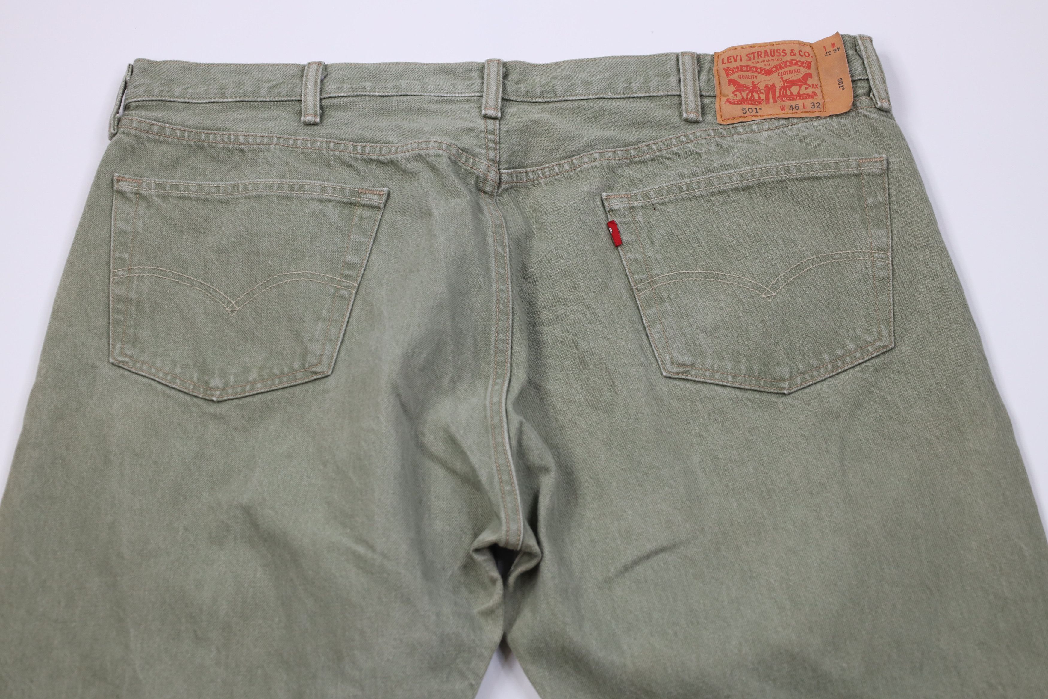 Levi's Vintage Y2K Levis 501xx Fly Original Straight Leg Jeans Size US 44 / EU 60 - 10 Thumbnail