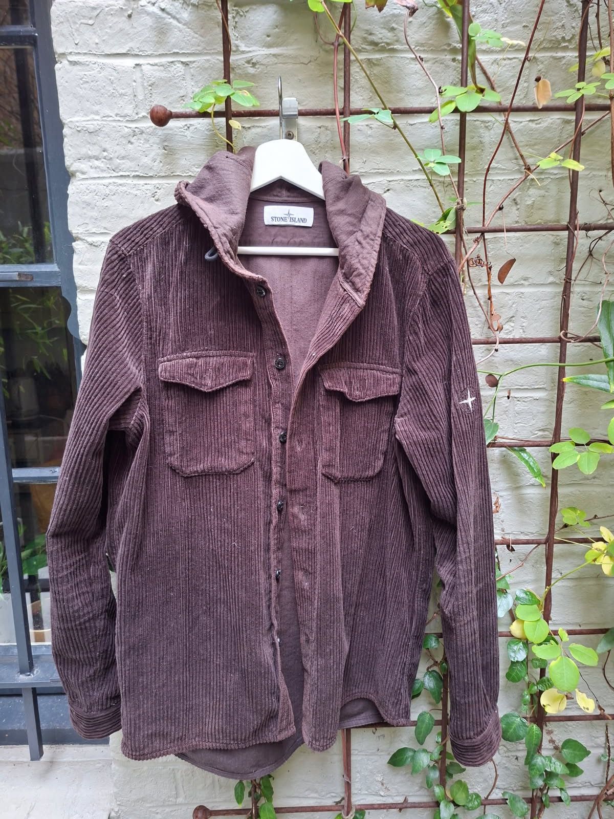 Stone Island Corduroy Hooded Jacket Size US M / EU 48-50 / 2 - 5 Thumbnail