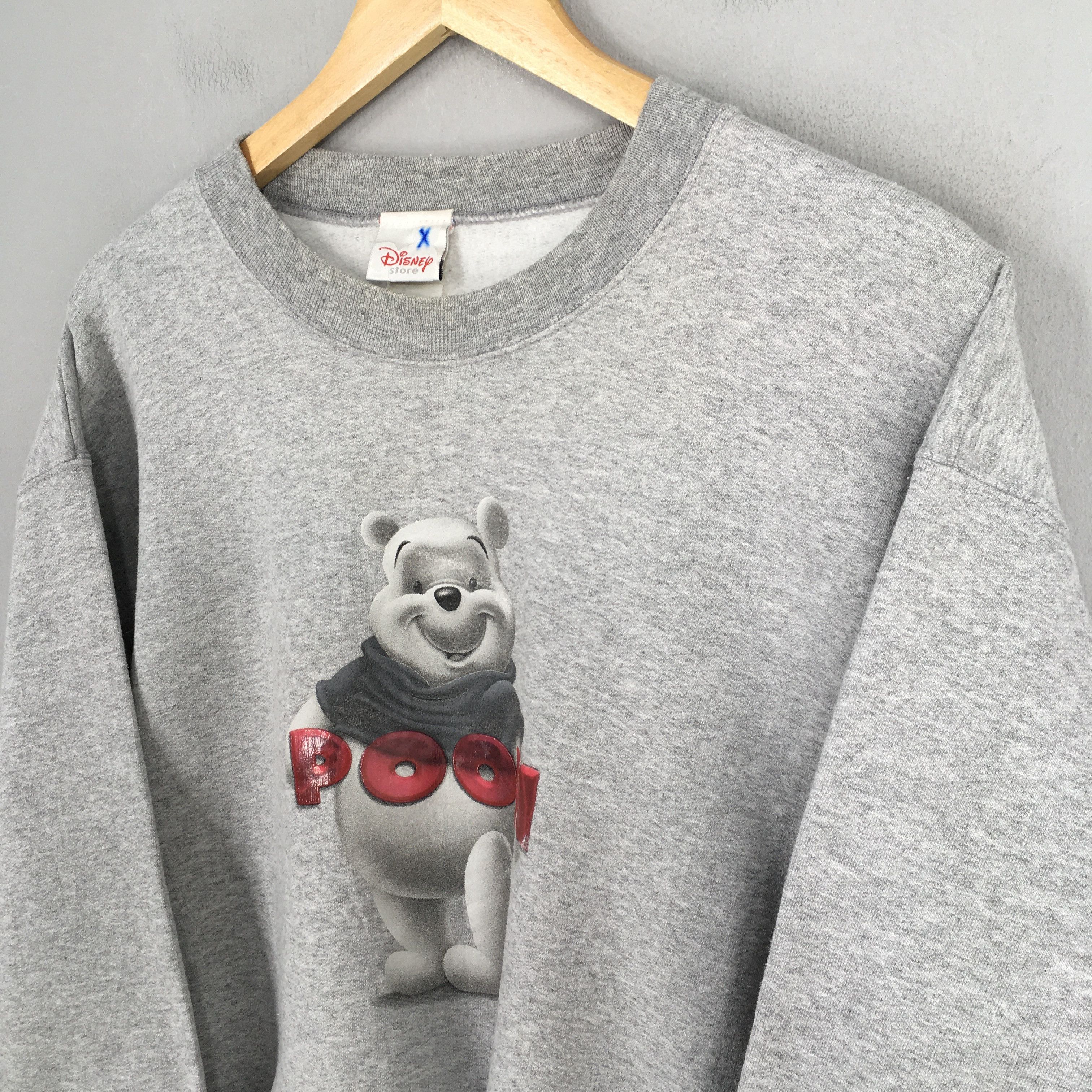 Cartoon Network Vintage Winnie The Pooh Gray Sweatshirt Medium Size US M / EU 48-50 / 2 - 3 Thumbnail