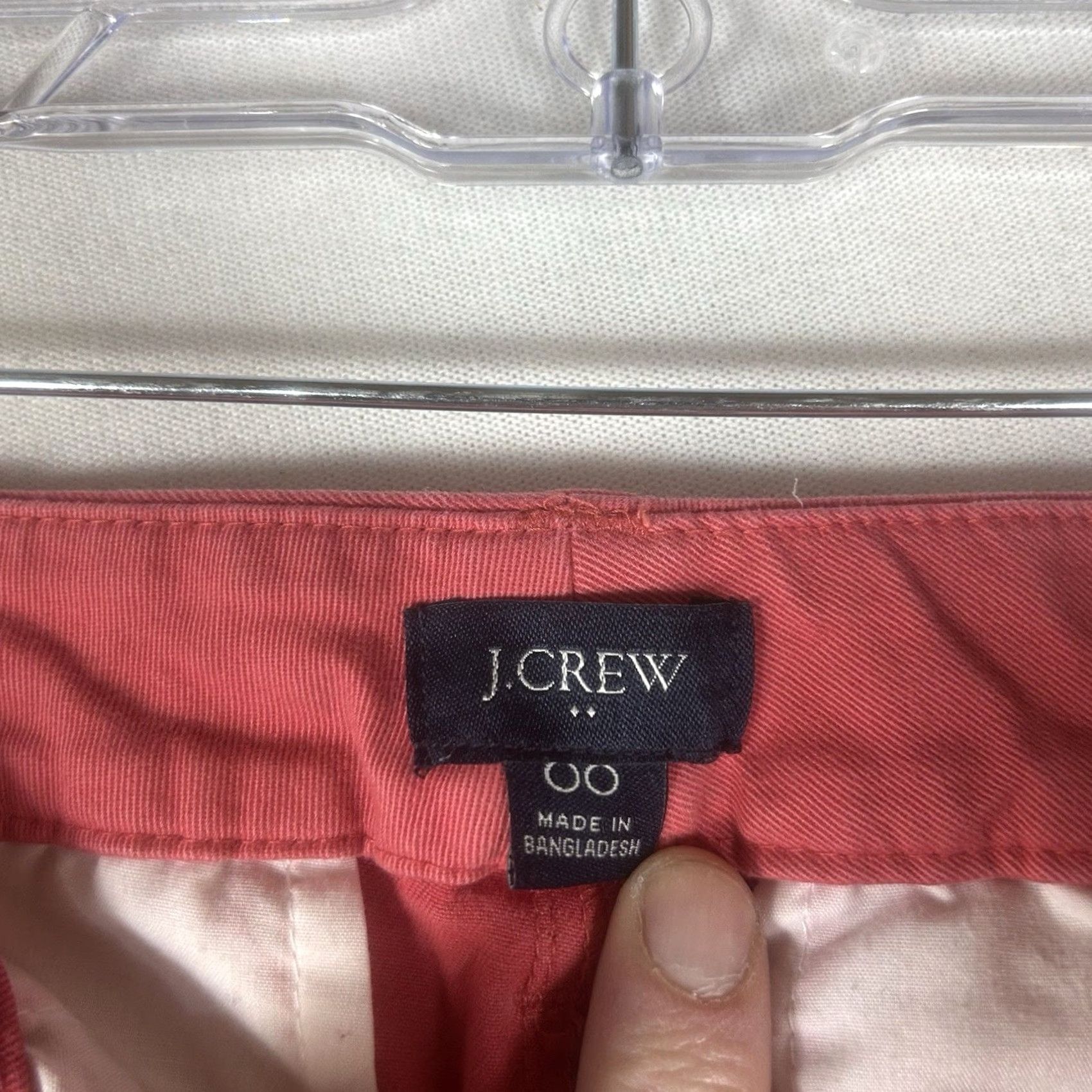 J.Crew J.Crew Chino Pants Womens 00 Red Straight Leg Pockets Casual City College Preppy Size 25" / US 0 / IT 36 - 5 Thumbnail