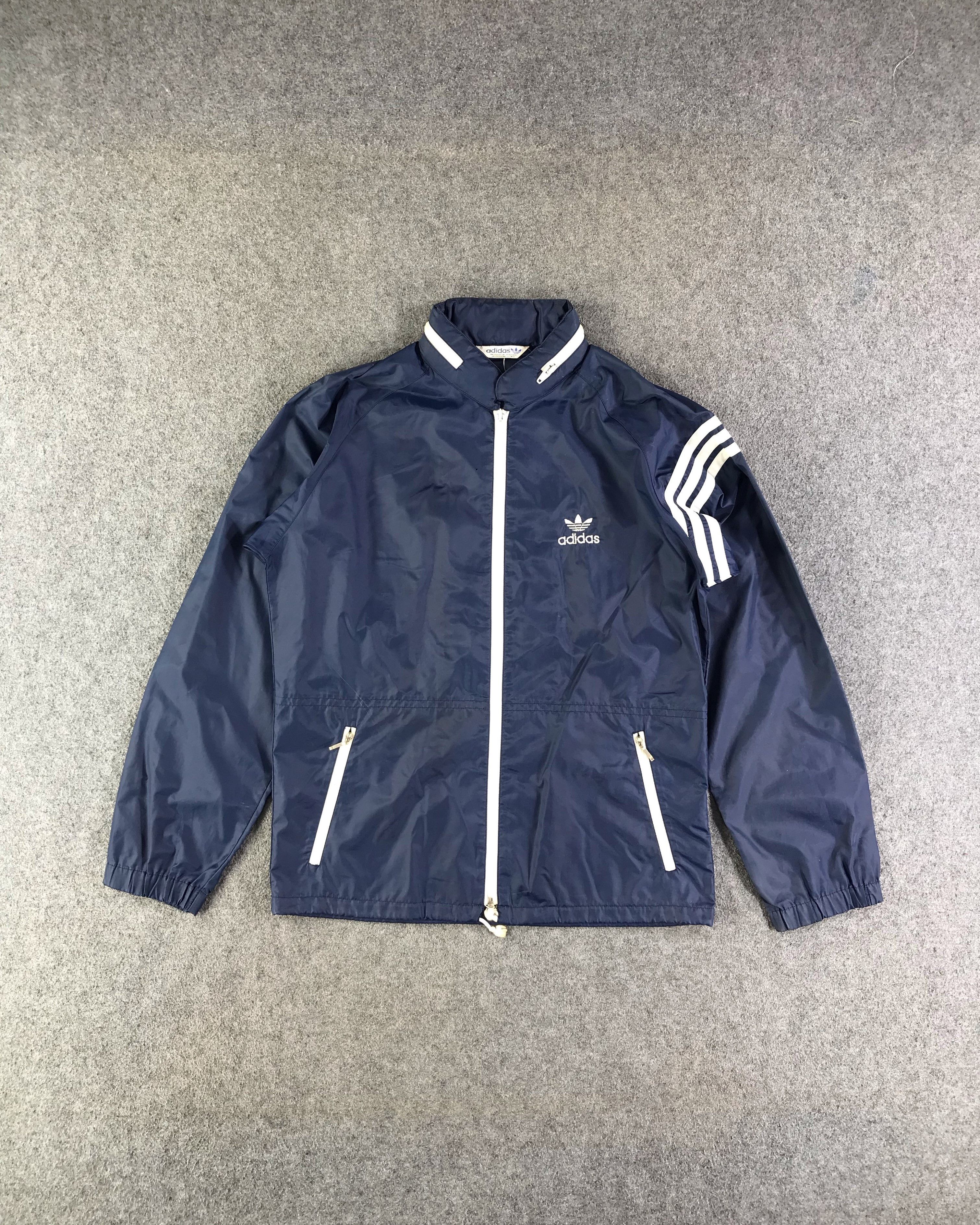 Adidas Vintage Adidas Trefoil Full Zip Windbreaker Jacket -JC253 Size US M / EU 48-50 / 2 - 1 Thumbnail
