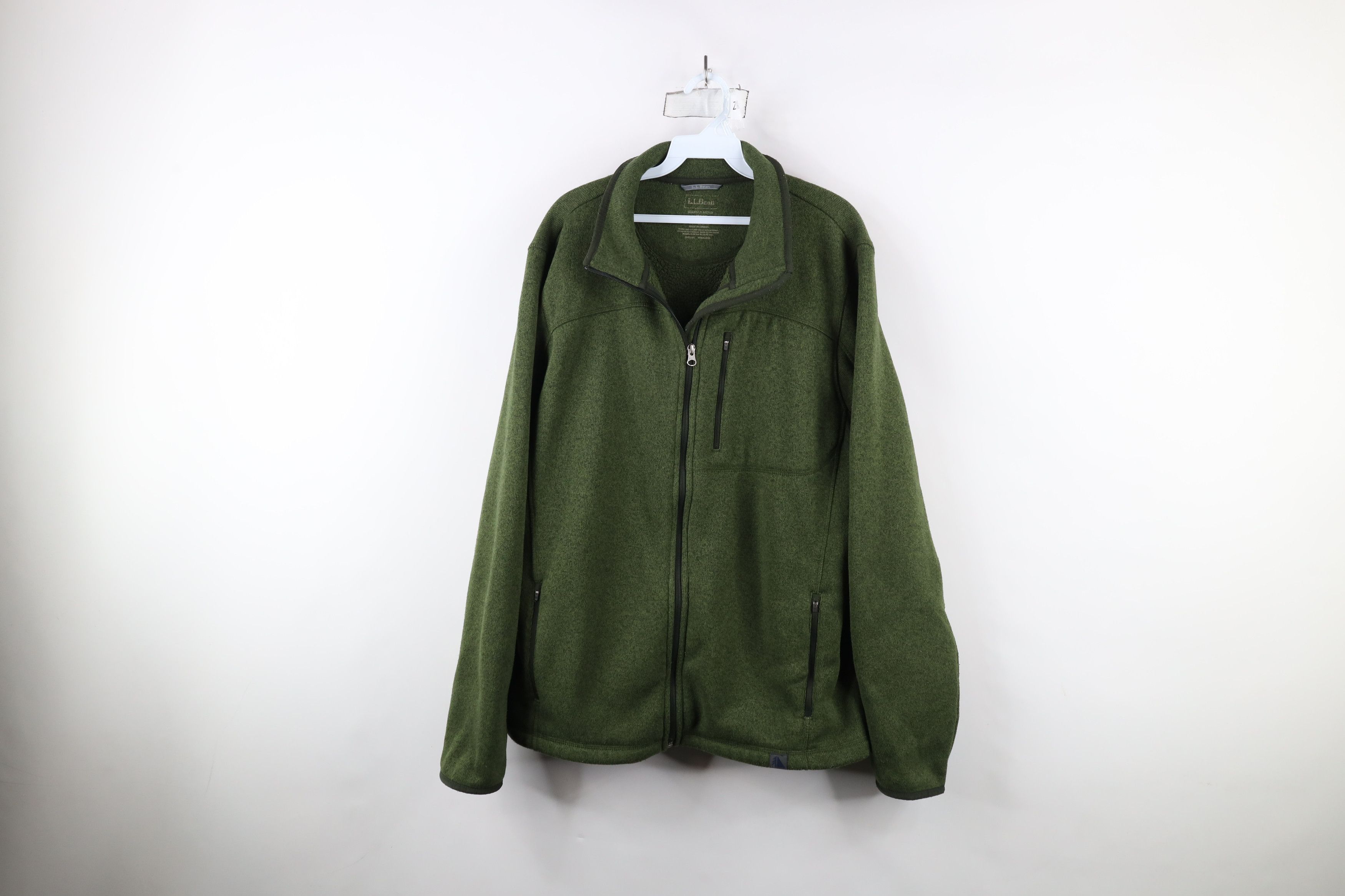 L.L. Bean × Vintage Vintage LL Bean Fleece Knit Full Zip Sweater Jacket Swacket Size US L / EU 52-54 / 3 - 1 Thumbnail