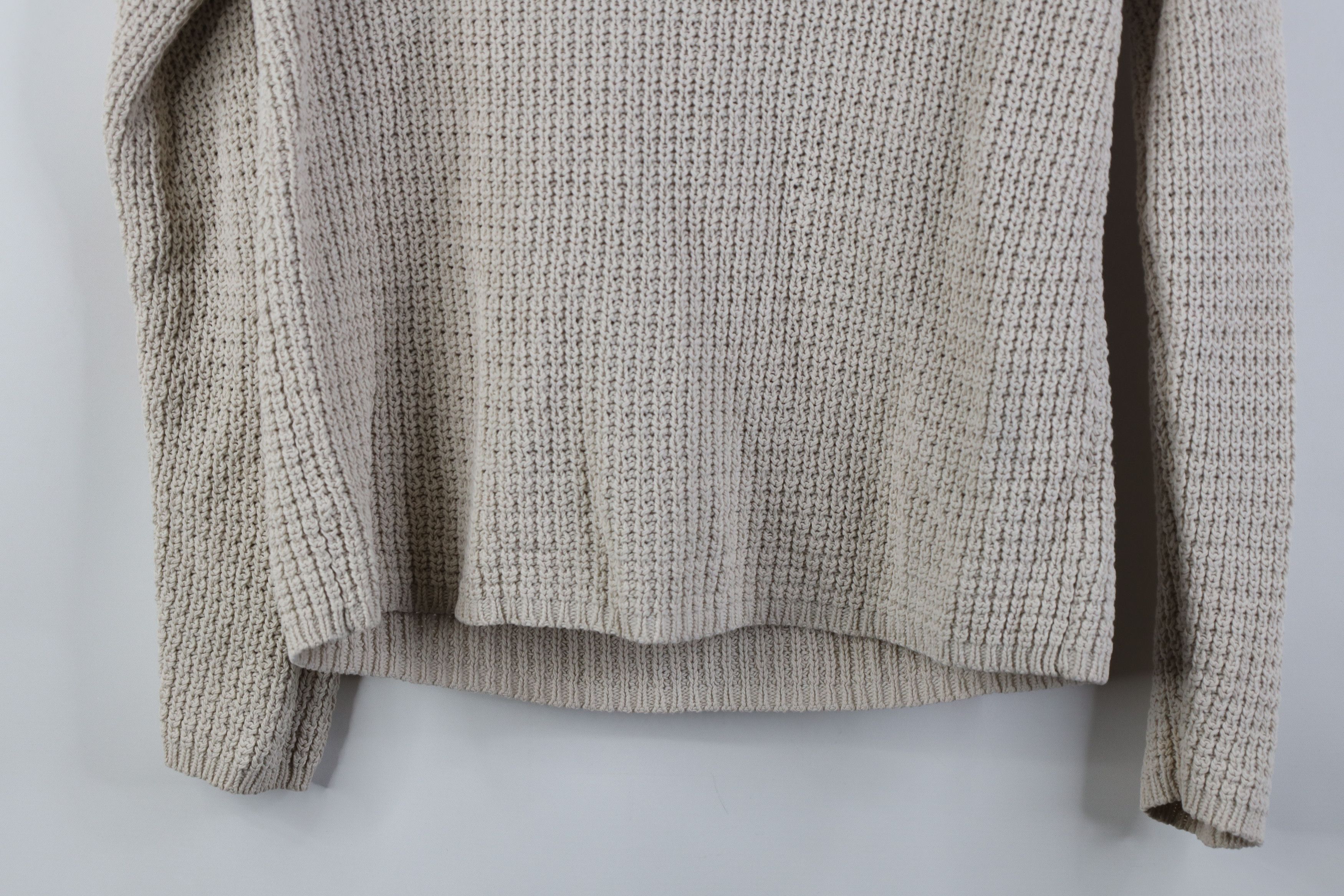 Gap Vintage 90s Y2K Gap Knit Crewneck Sweater Beige Cotton Size M / US 6-8 / IT 42-44 - 10 Thumbnail