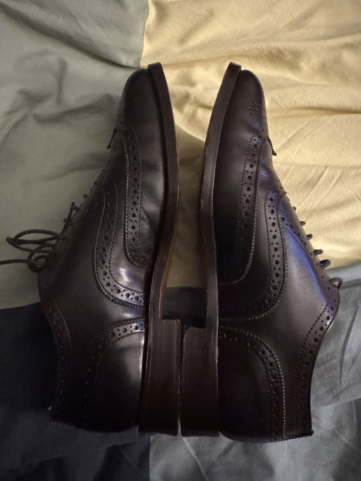 Tricker's Trickers Full Brogue Oxford Dress Shoes Size US 8.5 / EU 41-42 - 3 Thumbnail