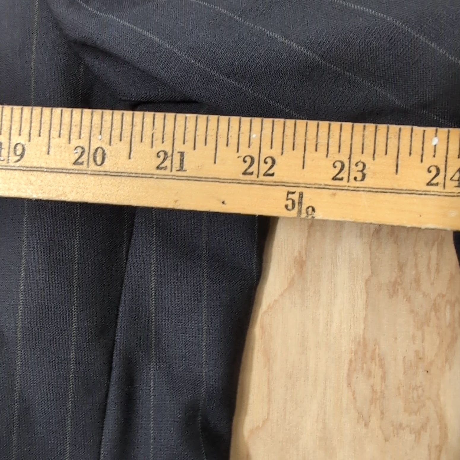 Brooks Brothers BROOKS BROTHERS 346 STRETCH NAVY BLUE PINSTRIPED 2 BUTTON BLAZER MENS SIZE 43R Size 46R - 7 Thumbnail