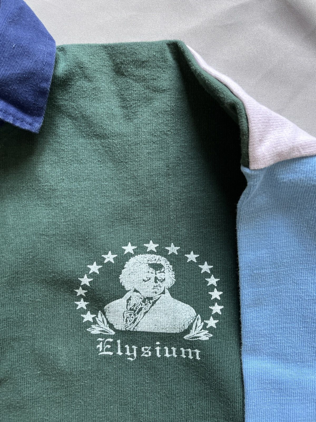 Vintage Vintage Ludwig van Beethoven Elysium Rugby Shirt Size US L / EU 52-54 / 3 - 7 Thumbnail