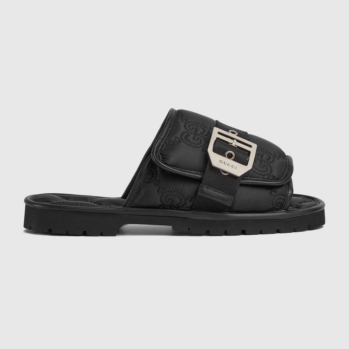 Gucci o1s1wg110325 Men's GG Slide Sandals in Black Size US 9.5 / EU 42-43 - 1 Thumbnail