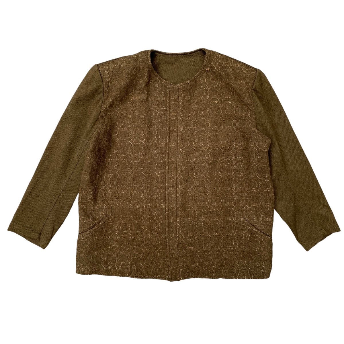 Yohji Yamamoto RARE Y's - Yohji Yamamoto 90s Wool Linen Blend Jacket Size US M / EU 48-50 / 2 - 1 Thumbnail