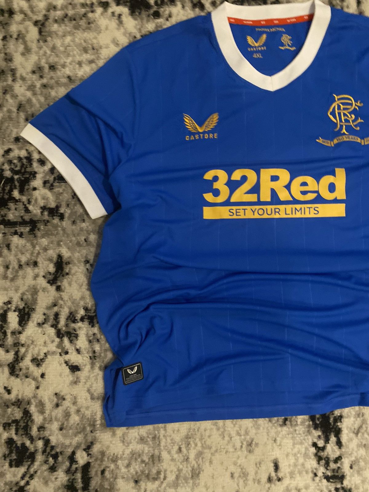 Vintage Rangers Castore Jersey BlockCore Y2k Blue Kit Size US XXL / EU 58 / 5 - 5 Thumbnail
