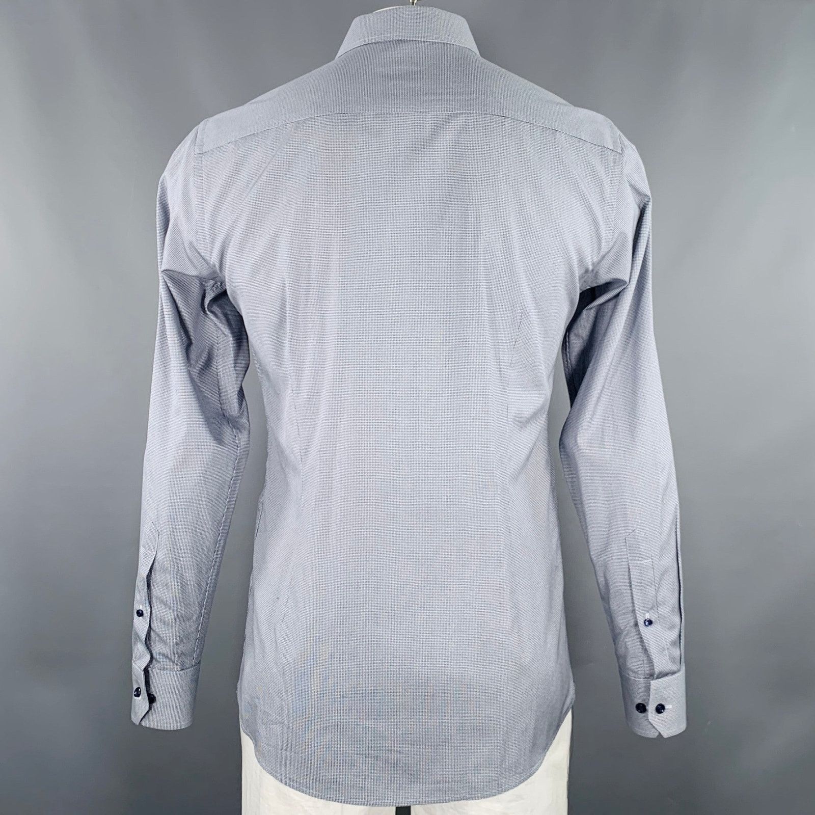 Eton ETON Size L Grey White Dots Cotton Long Sleeve Shirt Size US L / EU 52-54 / 3 - 4 Thumbnail