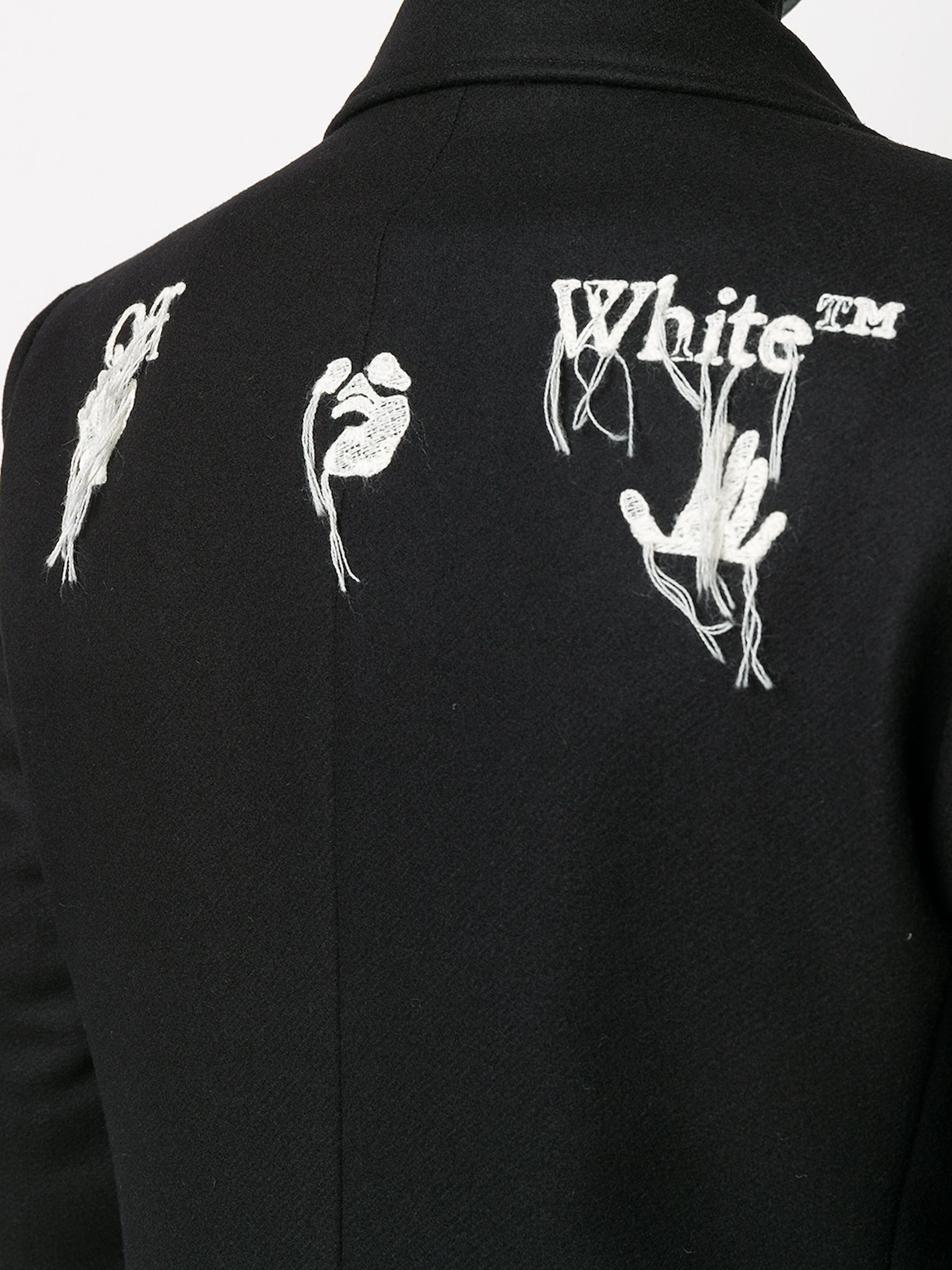 Off-White × Virgil Abloh Off-White double breasted wool coat- rare collection Virgil Size US L / EU 52-54 / 3 - 3 Thumbnail