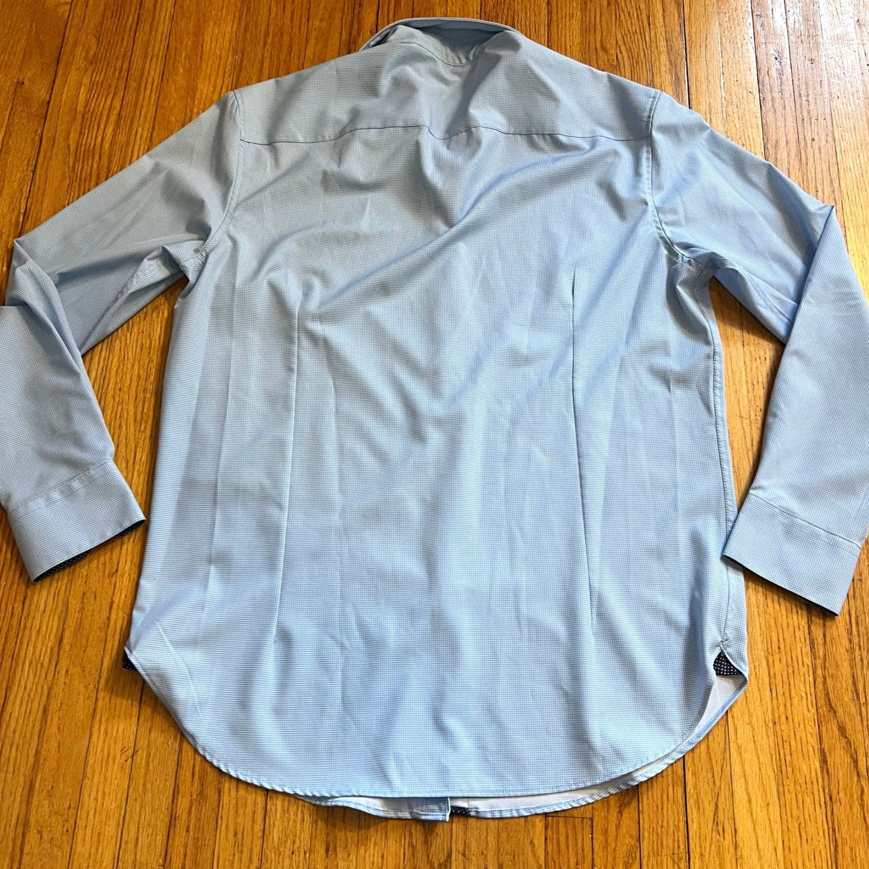 Tallia Tallia Performance Tech Shirt Mens 15.5 33-34 Blue Long Sleeve Button Down Size US L / EU 52-54 / 3 - 4 Thumbnail