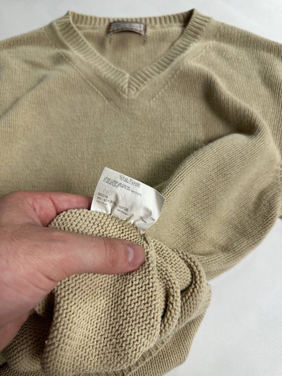 Burberry 90s Knite Vintage Burberry Thomas Beige Sweater Size M / US 6-8 / IT 42-44 - 6 Thumbnail