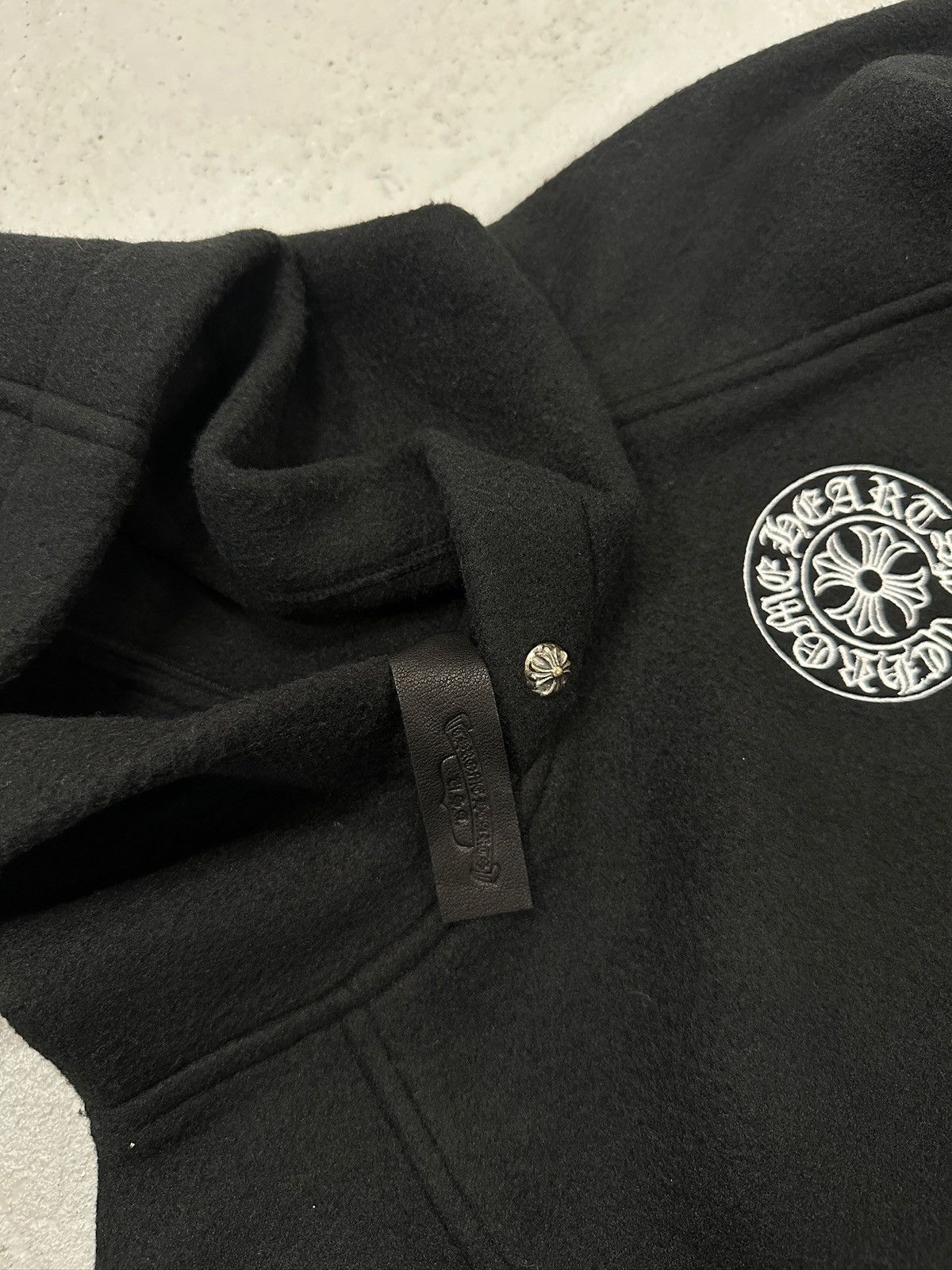 Chrome Hearts Chrome Hearts Fleece Embroidered Horseshoe Logo Hoodie Size US L / EU 52-54 / 3 - 6 Thumbnail