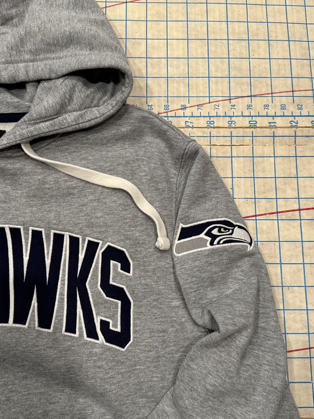 47 Brand ‘47 Seattle Seahawks Pull Over Ringer Hoodie CollegiateStyle Size US L / EU 52-54 / 3 - 6 Thumbnail