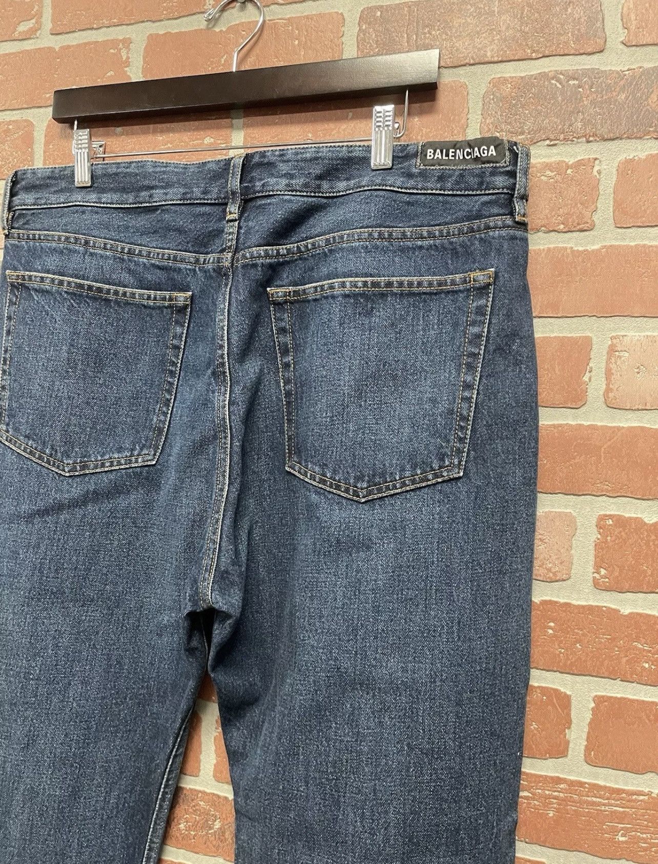 Balenciaga Size 36 - Balenciaga Standard Fit Jean Denim Daddy Wash $895 Size US 36 / EU 52 - 9 Thumbnail