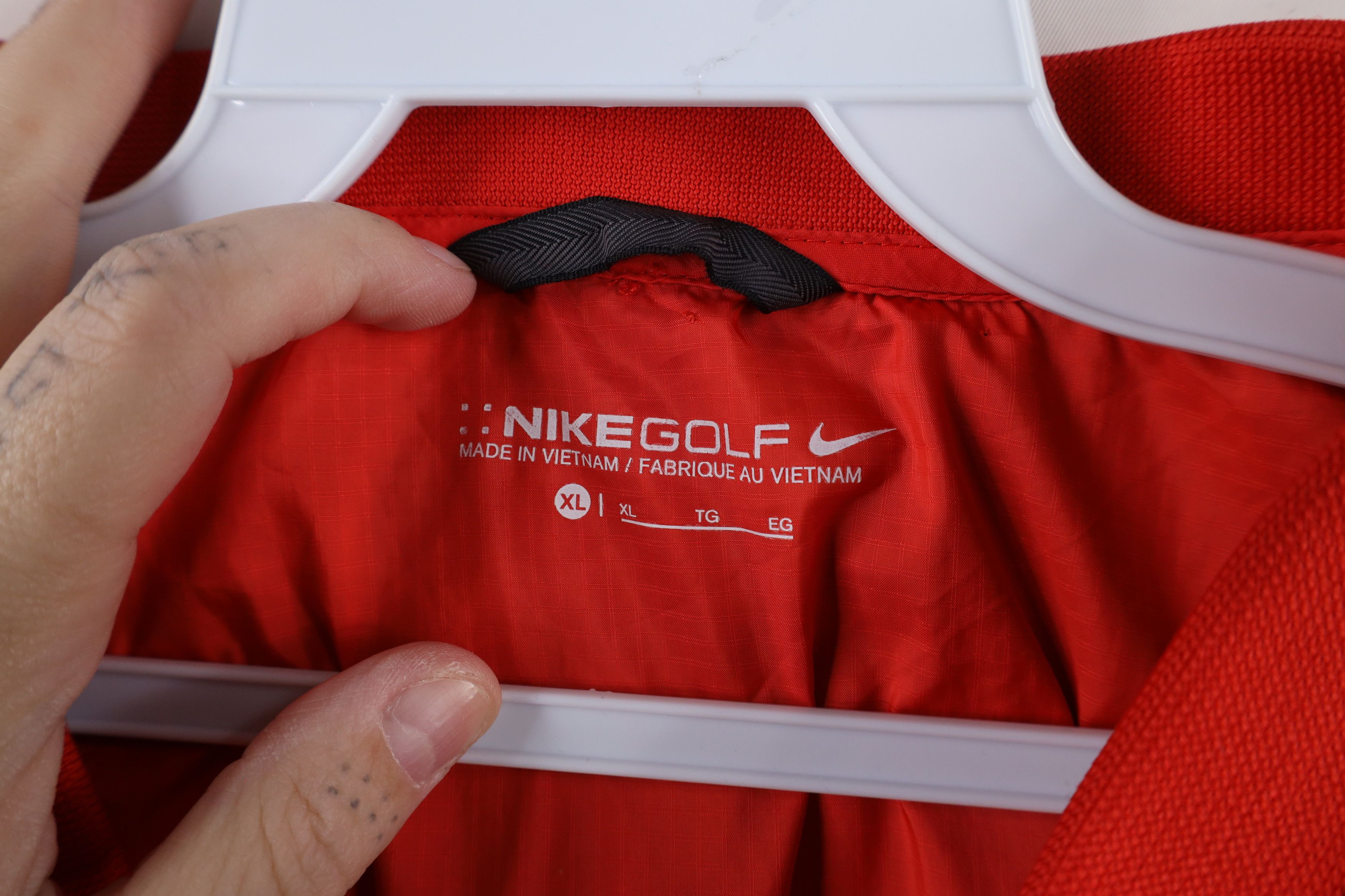 Nike × Vintage Nike Golf Button Off Sleeves Lightweight Windbreaker Jacket Size US XL / EU 56 / 4 - 8 Thumbnail