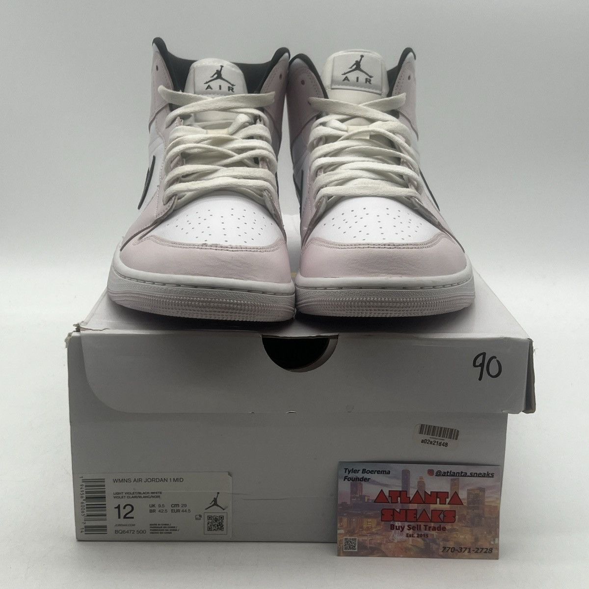 Jordan Brand Wmns air Jordan 1 mid barely rose Size US 12 / IT 42 - 2 Thumbnail