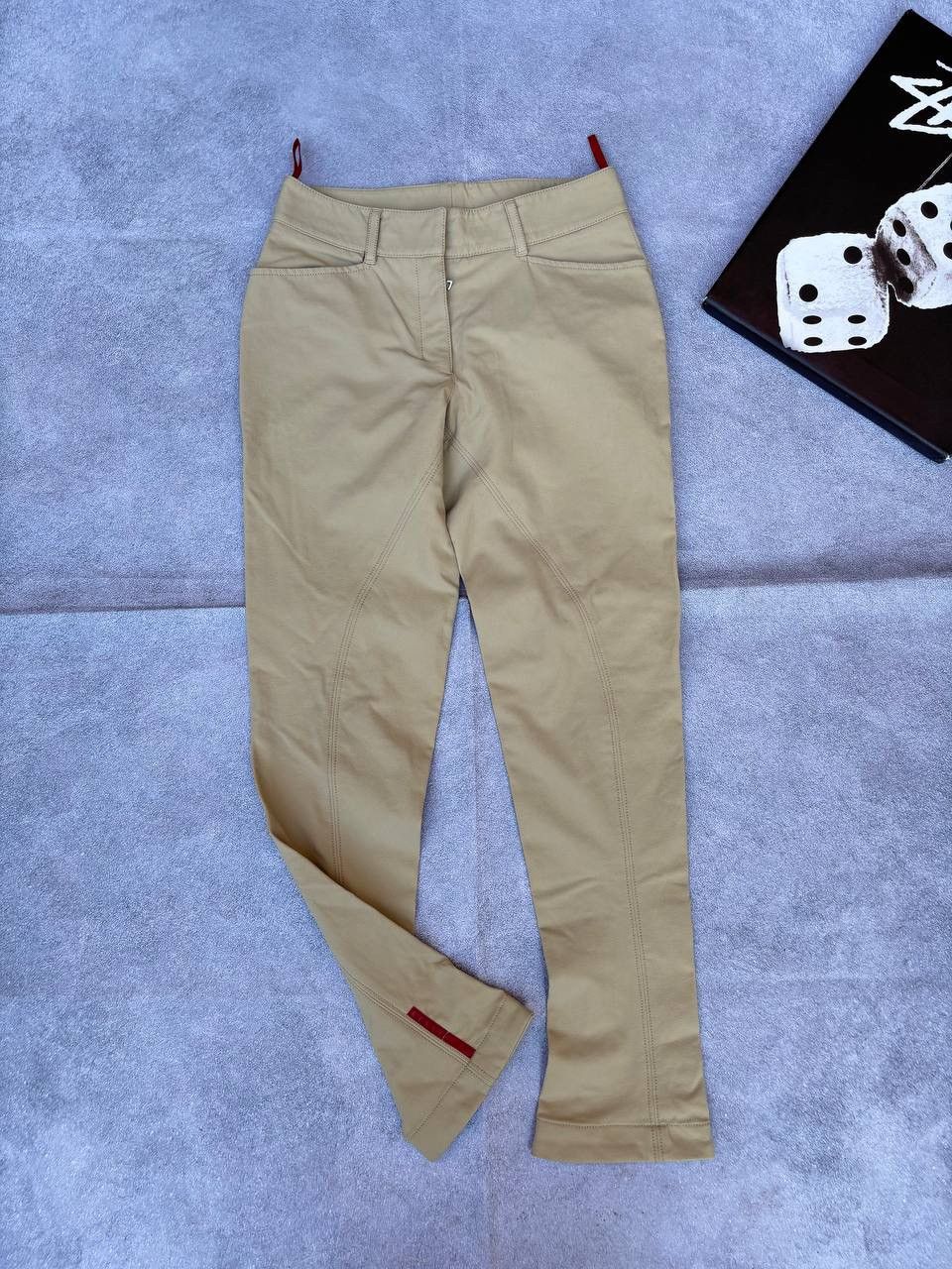 Prada Prada Sport 2000s Beige Zipped Pants Size 28" / US 6 / IT 42 - 2 Thumbnail