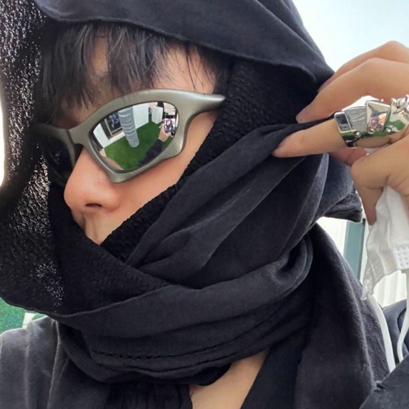 VIBE Modern Street ins style custom avant-garde sunglasses Size ONE SIZE - 4 Thumbnail