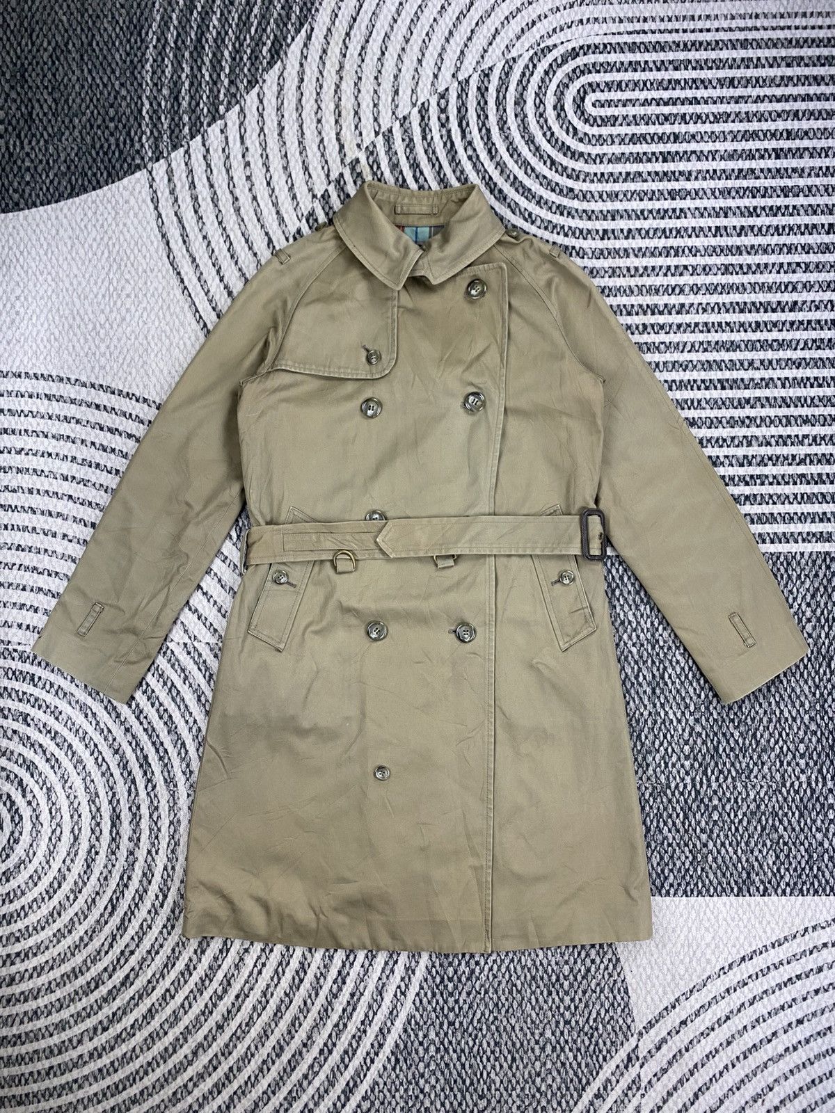 Beams Plus 🔥🔥Beams Boy Plaid Lining With Belted Trench Coat Jacket Size US S / EU 44-46 / 1 - 5 Thumbnail