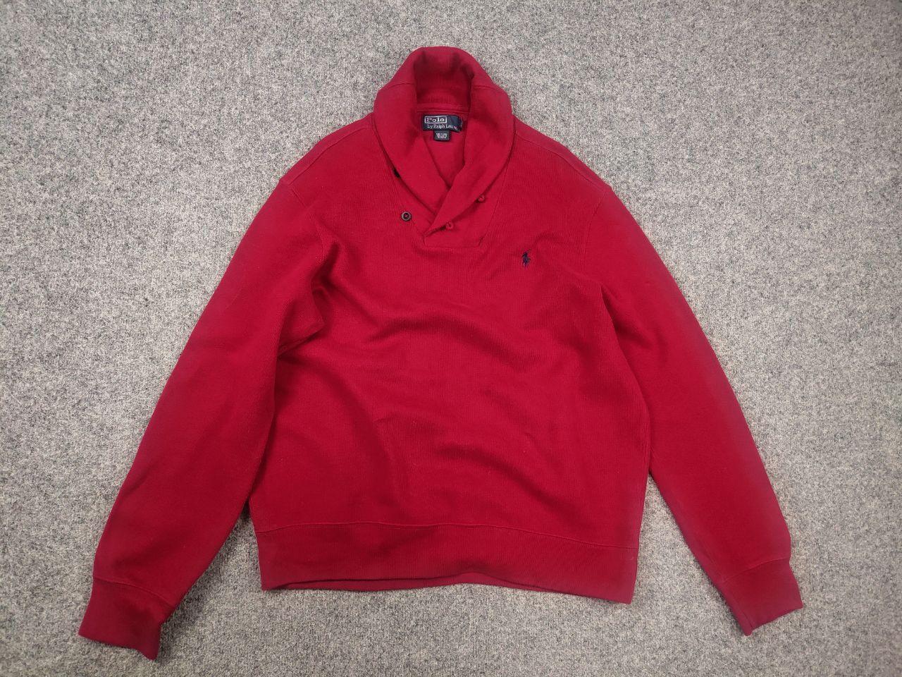 Polo Ralph Lauren Vintage Polo Ralph Lauren Logo Half-Buttoned Jumper Pullover Size US L / EU 52-54 / 3 - 2 Thumbnail