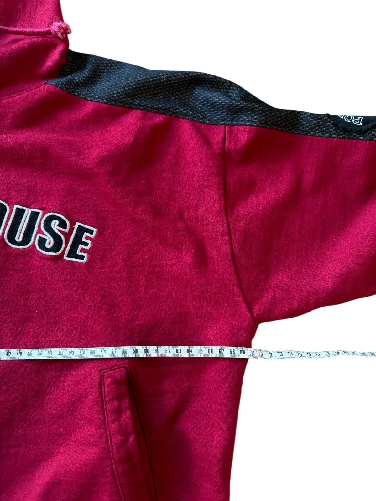 Vintage *RARE* 90s 00s POWERHOUSE GYM BOXY HOODIE ZIPUP FITNESS Size US L / EU 52-54 / 3 - 6 Thumbnail