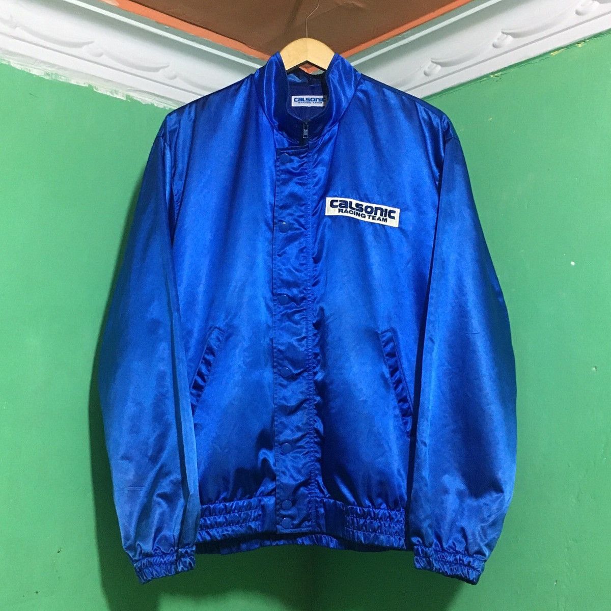 Gear for Sports × Vintage Vintage Nissan Calsonic Racing Team Jacket JDM Size US L / EU 52-54 / 3 - 3 Thumbnail