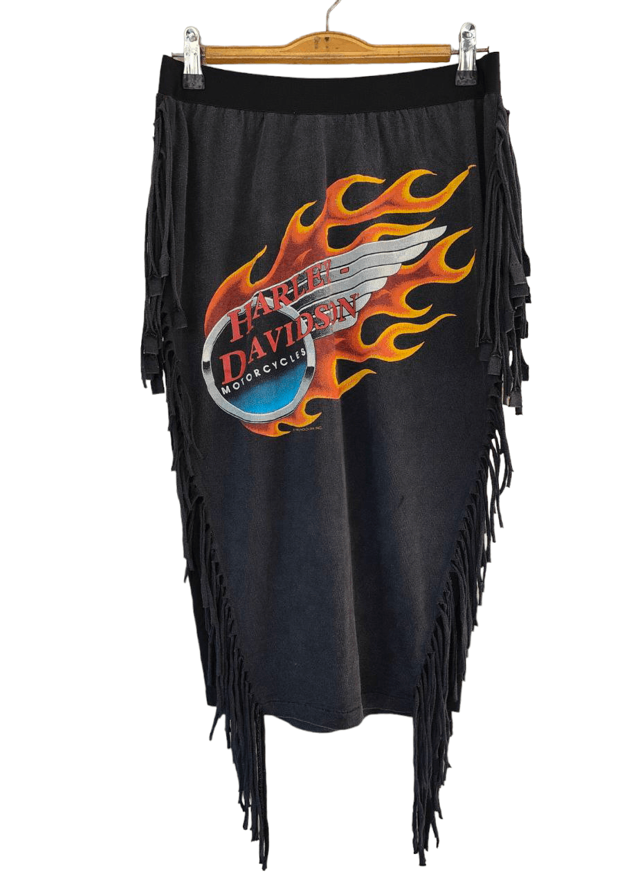 Harley Davidson Vintage Harley Davidson Skirt Size 27" / US 4 / IT 40 - 2 Thumbnail