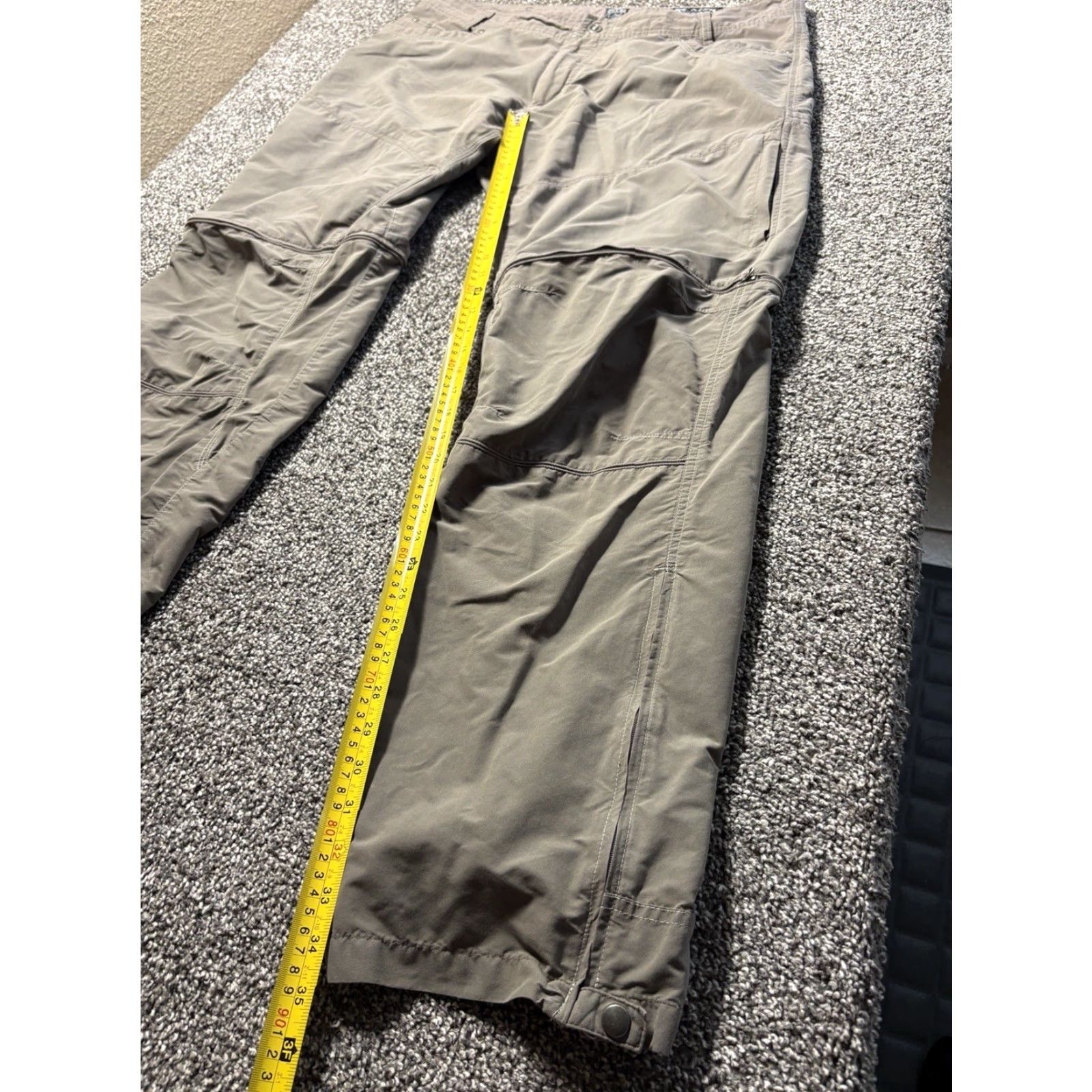 Kuhl Liberator Convertible Pants Mens 40x34 Brown Khakis Stealth Zip Outdoor
