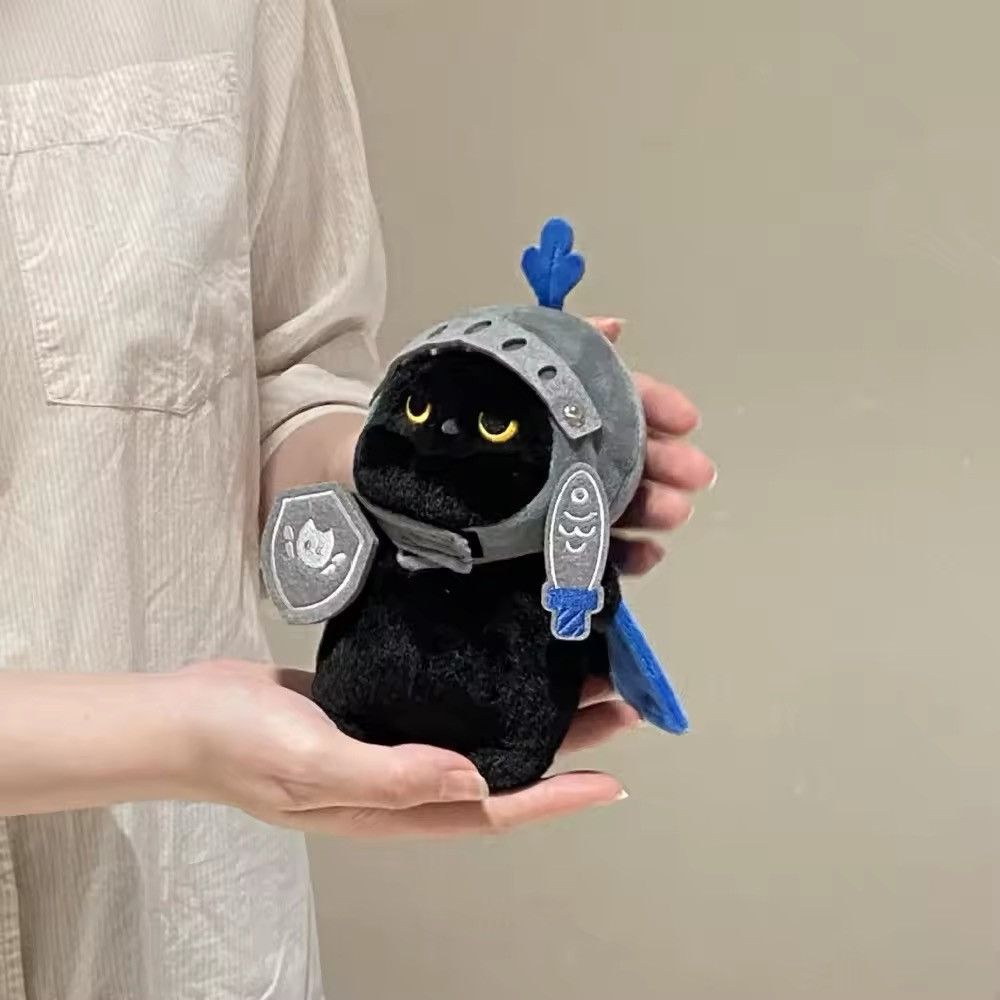 Toy Machine Kawaii Stuffed Detachable Shield Knight Cat Plush Toys Doll Size ONE SIZE - 1 Thumbnail