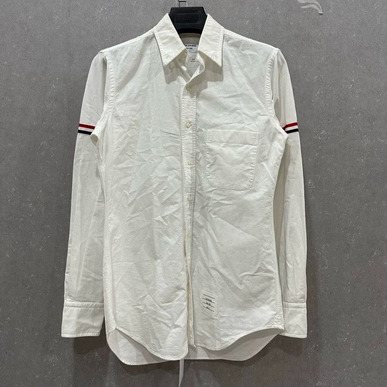 Thom Browne Thom Browne White long-sleeved shirt Size US M / EU 48-50 / 2 - 1 Thumbnail