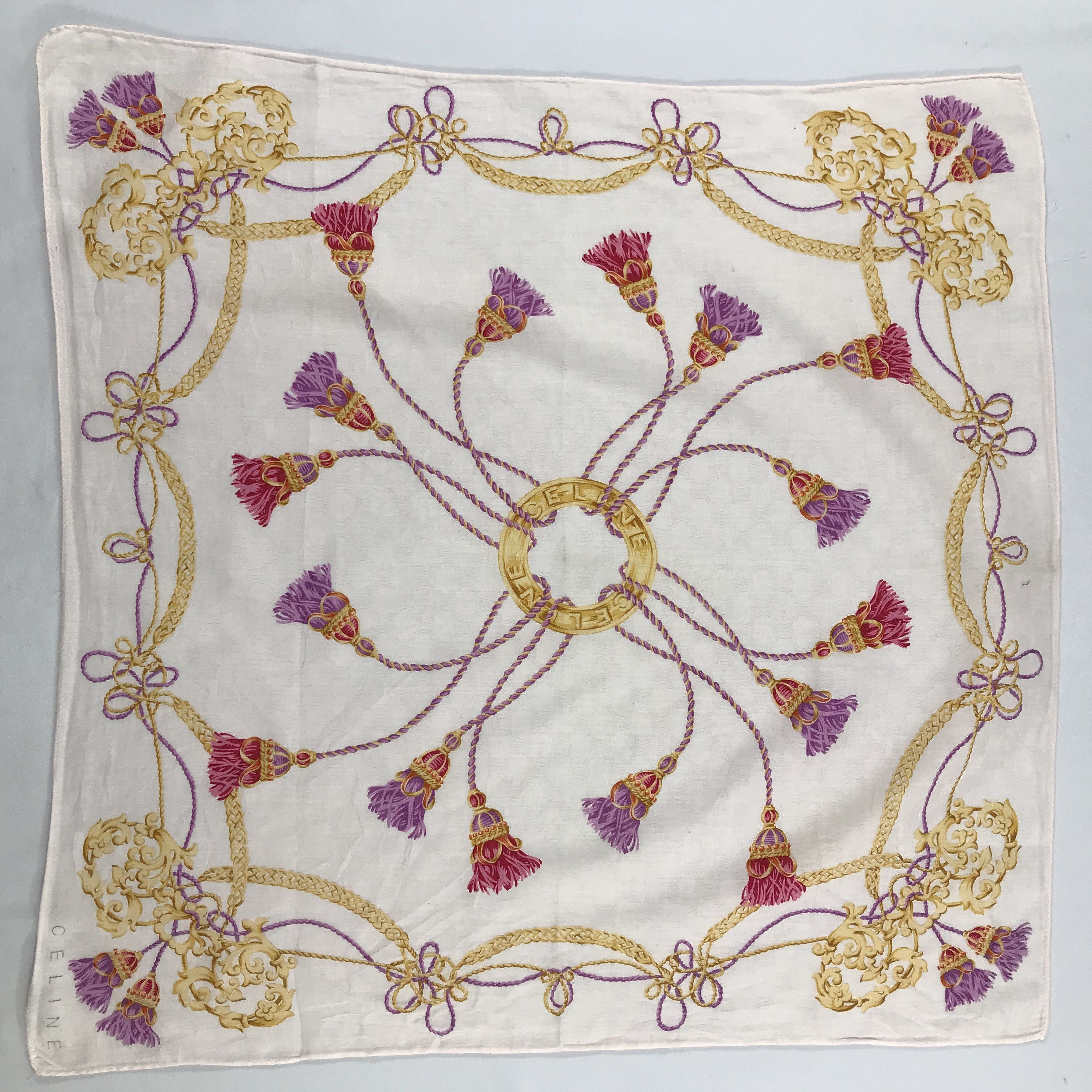 Celine × Vintage Celine Bandana / Handkerchief / Neckerchief - S2500 Size ONE SIZE - 1 Thumbnail