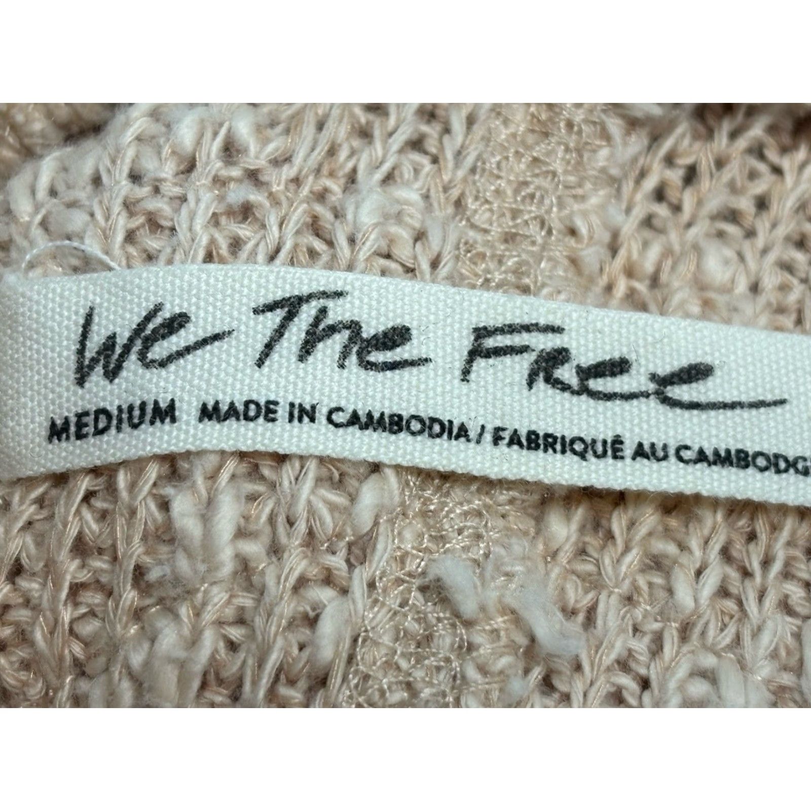 Free People Free People Sweater Shirt? No—Correction: Free People Light Pink Oversized Tommy Turtleneck Sweater Medium Slouchy Boho Size M / US 6-8 / IT 42-44 - 6 Thumbnail