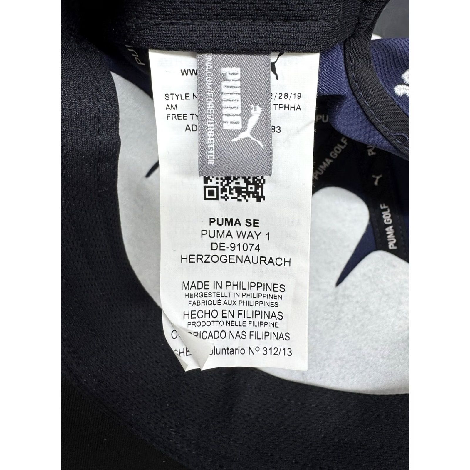Puma PUMA Mercedes Benz Blue Golf Hat Cap Adjustable White Logo Embroidered Strapback One Size Unisex Adults Size ONE SIZE - 4 Thumbnail