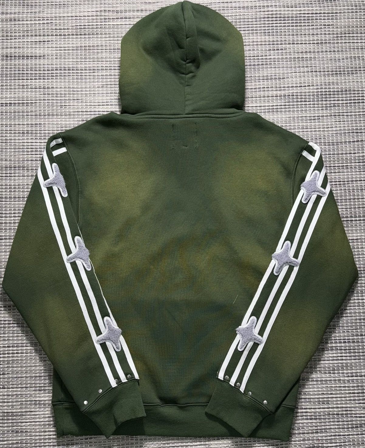 RETROVERT Green Studded Destruction Hoodie Size US XL / EU 56 / 4 - 2 Thumbnail