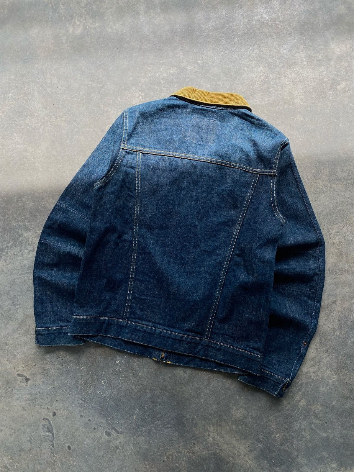 If Six Was Nine × Japanese Brand 🇯🇵Vtg Geruga Japan 14Oz Selvedge Denim Jacket🇯🇵 Size US M / EU 48-50 / 2 - 8 Thumbnail