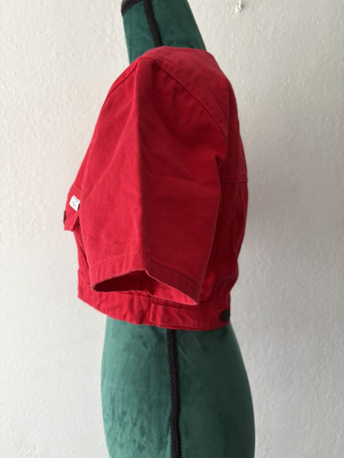 Vintage Vintage x red x short denim jacket Size S / US 4 / IT 40 - 4 Thumbnail